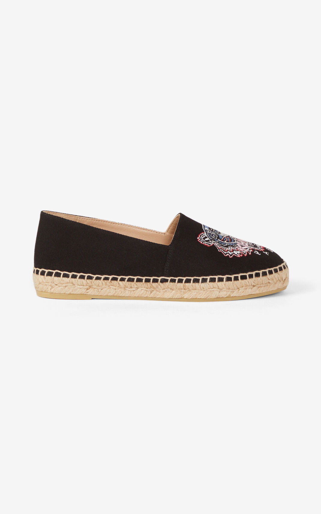 Kenzo Tiger canvas Ženska Espadrile Črna SI-8937651